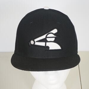 Chicago White Sox New Era 59Fifty Retro Logo Black 6 5/8 Fitted Hat
